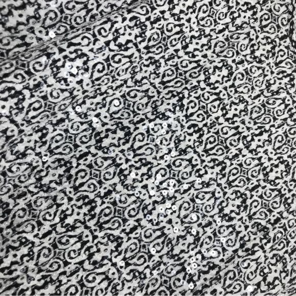 J. CREW Abstract Print Sequin Tank Size Small - Picture 5 of 6